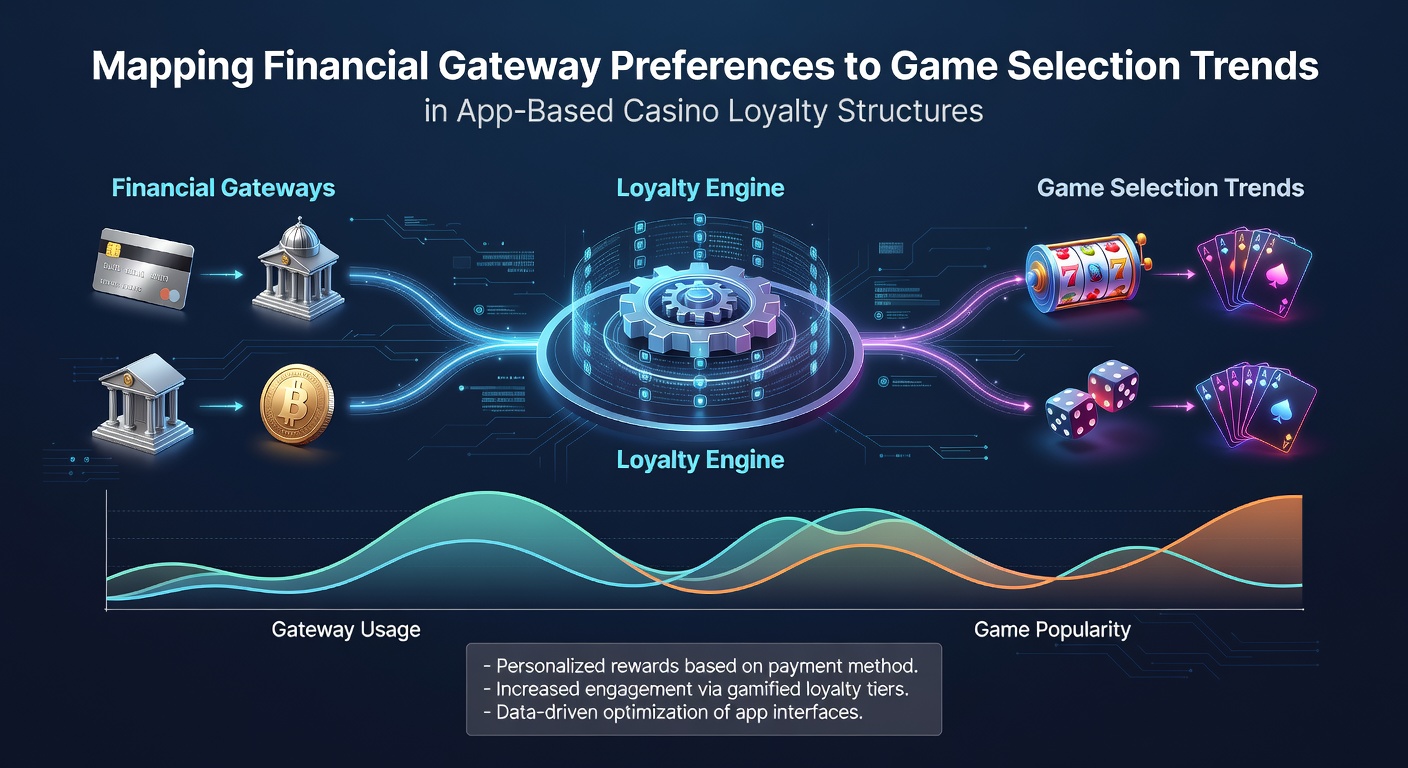Illustration of mobile payment gateways integrated with casino app interfaces showing loyalty progression paths
