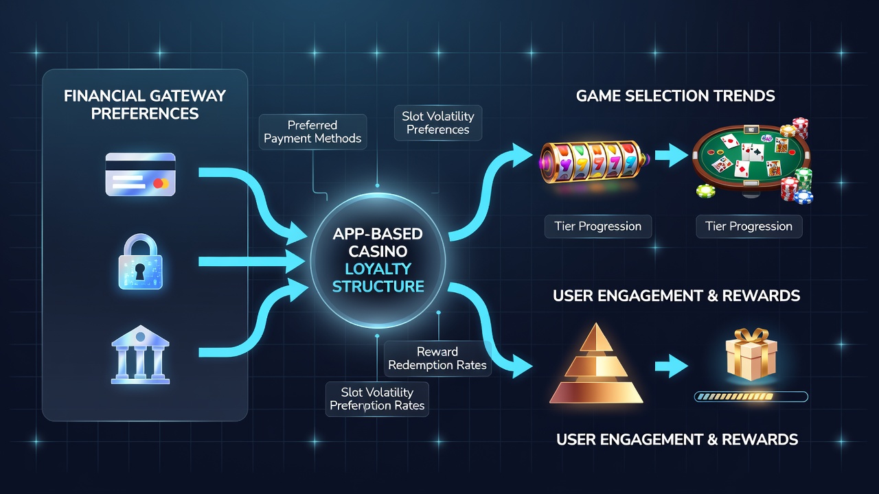 Chart displaying correlation between payment gateways and game selection in loyalty programs