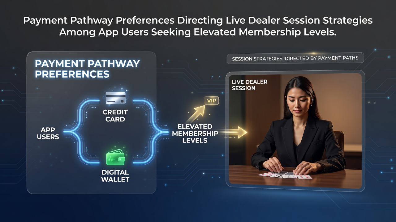 Mobile app interface showing live dealer blackjack table with payment options and membership progress indicators