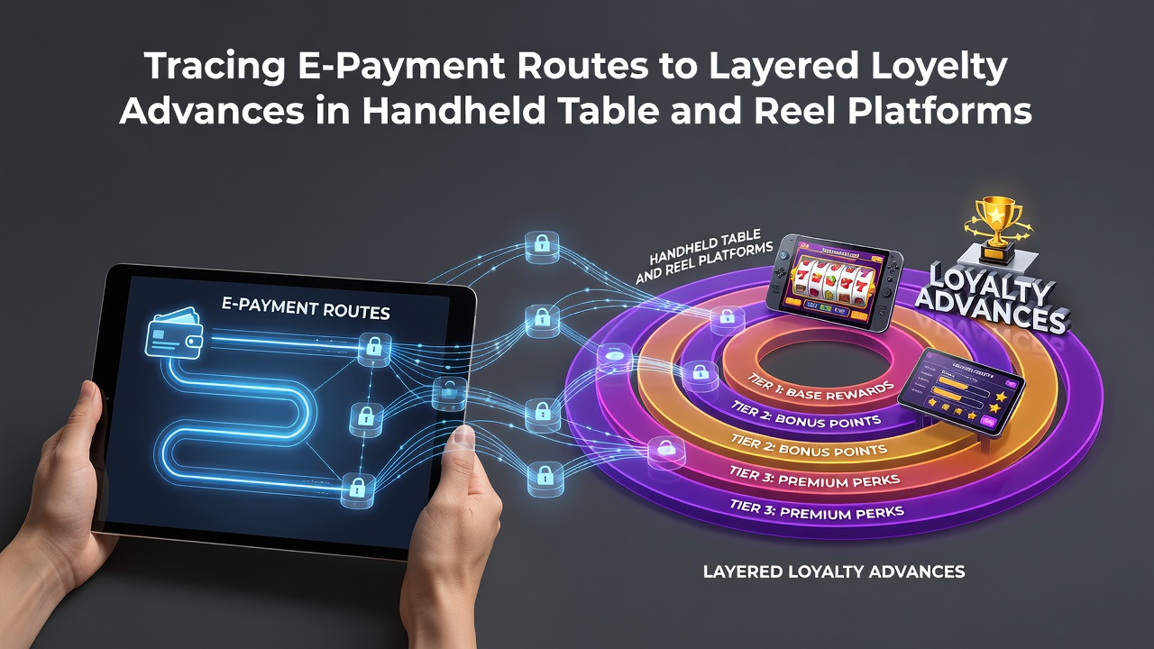 Digital payment flows connecting to mobile casino loyalty systems on handheld devices